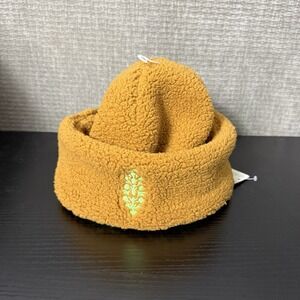 Free People Back Roads Beanie Mustard Yellow Fleece Hat